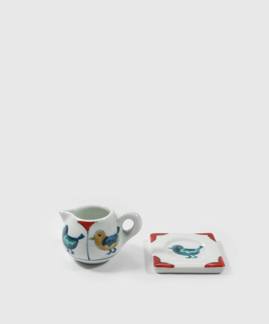 Bird-Milk-Jug-with-Saucer