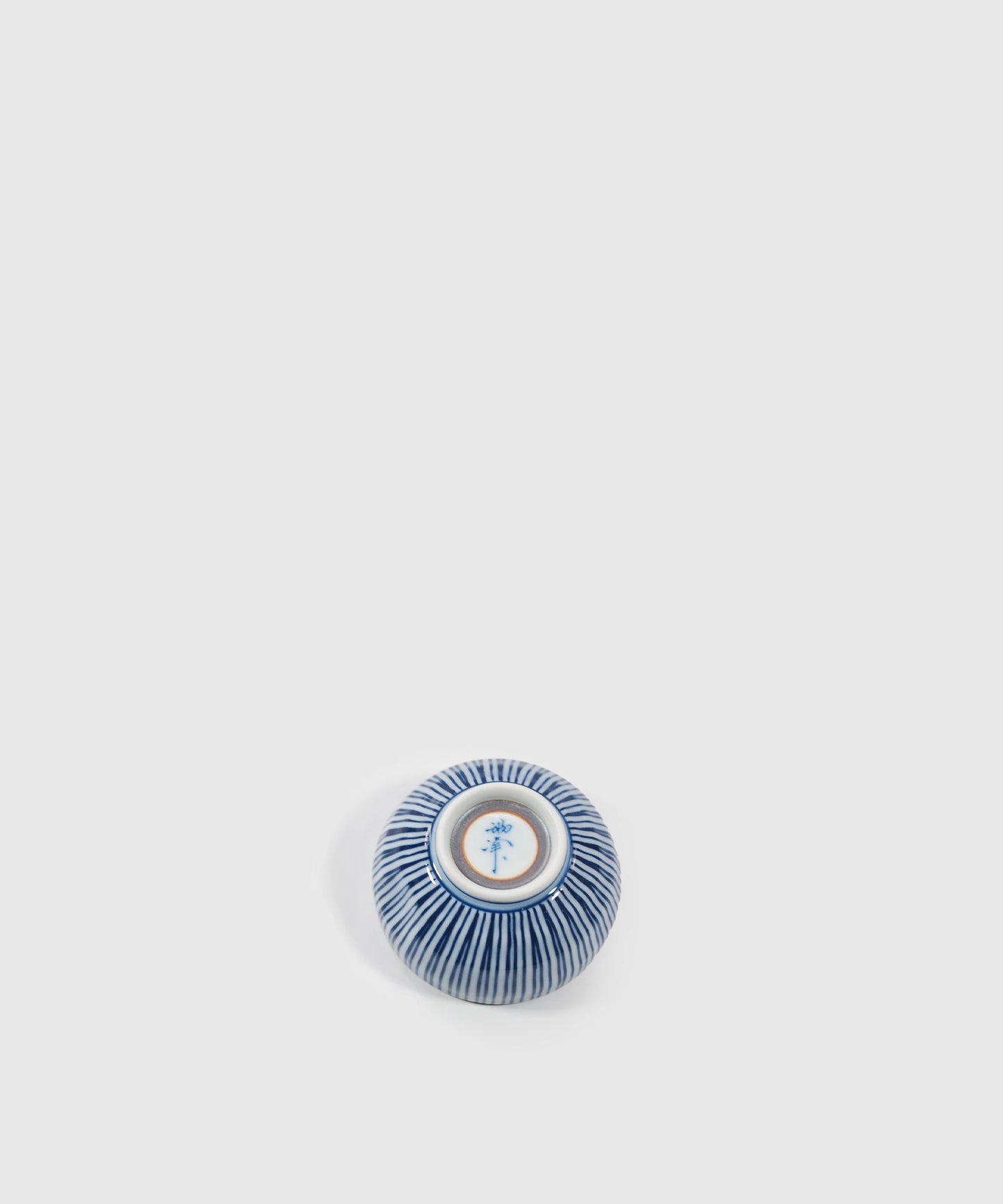 Blue Striped Sake Cup (Sakazuki)