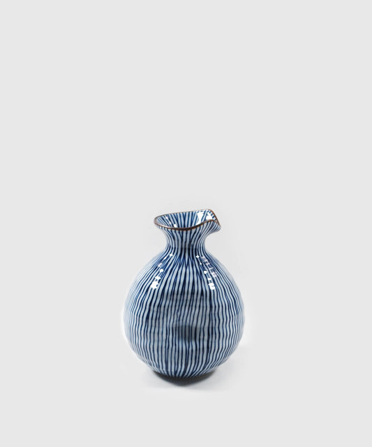 Blue-Striped-Sake-Bottle