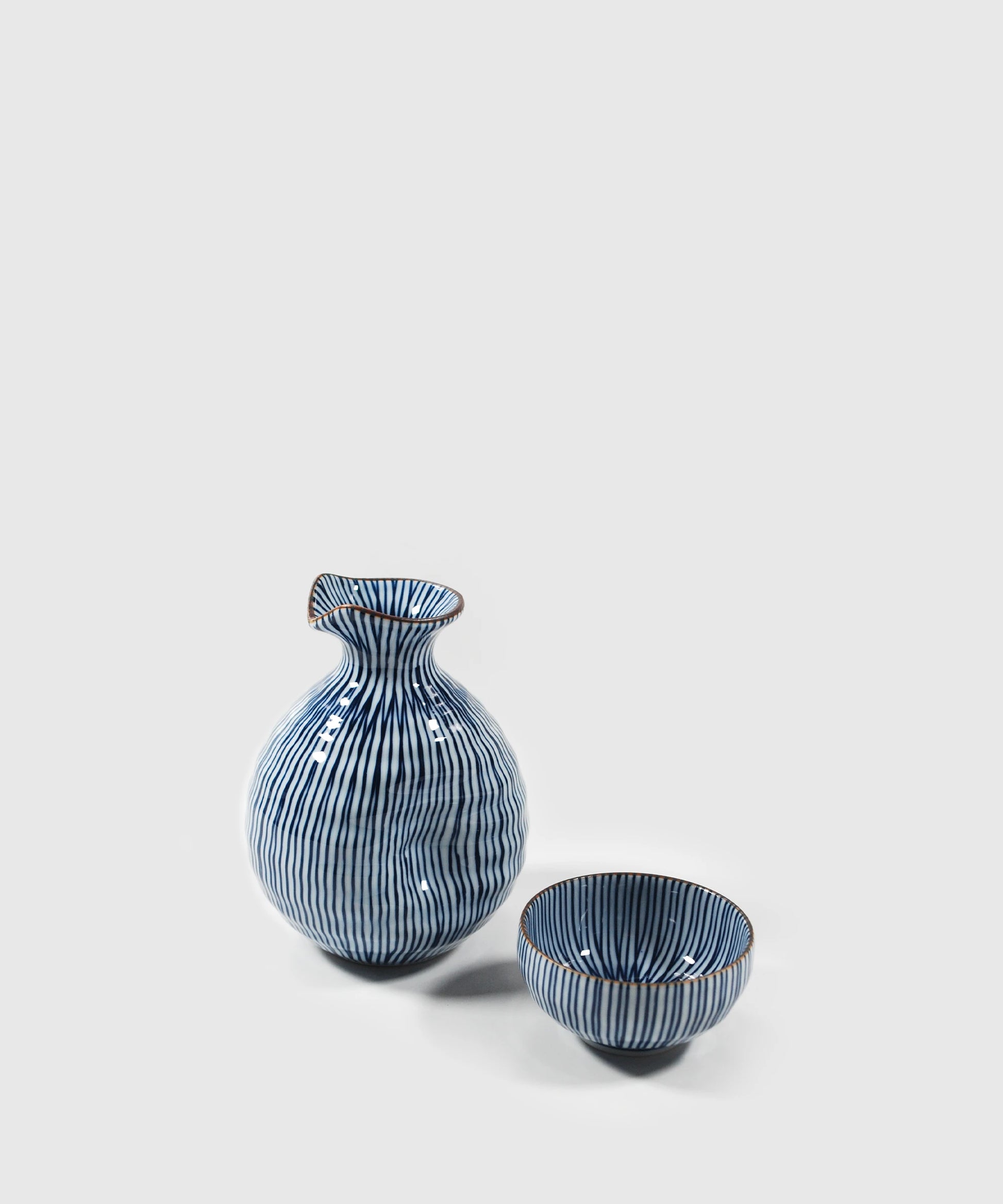 Blue-Striped-Sake-Bottle