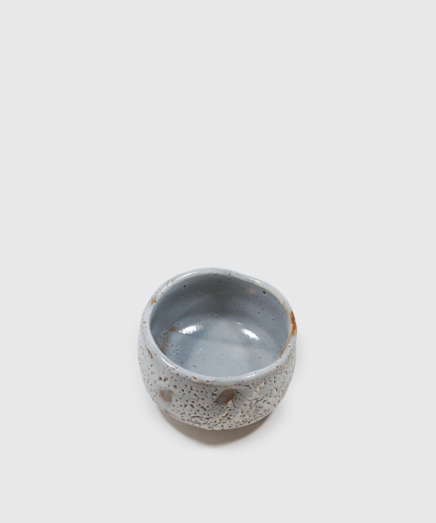 Antique Matcha Bowl & Box (Nezumi Shino)